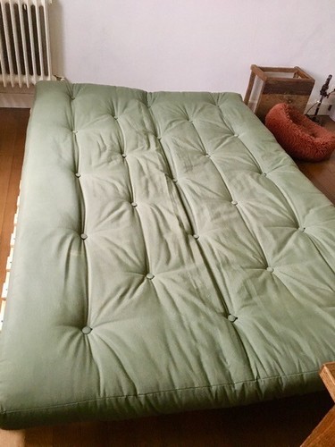 Canapé futon vert - futon,